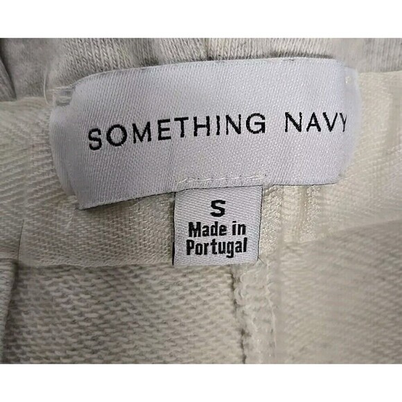 Something Navy Meghan Paperbag Sweatpants Joggers in Heather Gray Women’s Sz S - Picture 4 of 9